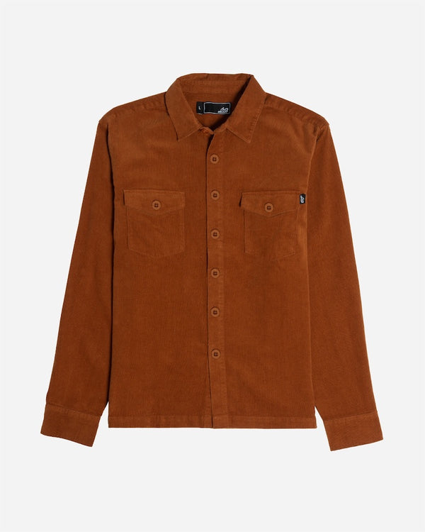 Wingman Cord Ls Woven Caramel