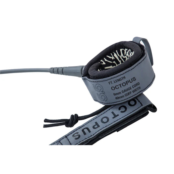 MISSION: CONTROL 5.5" SURF LEASH - GREY