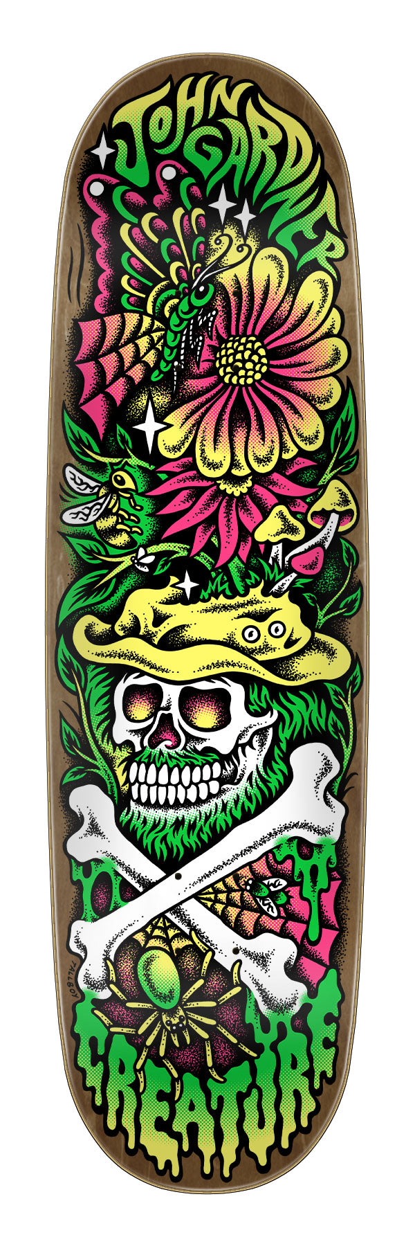 8.84in Gardner Abyss Creature Skateboard Deck