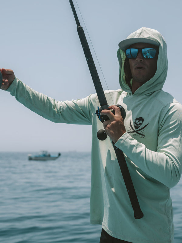 Skull Hooded L/S Sunshirt - Sage