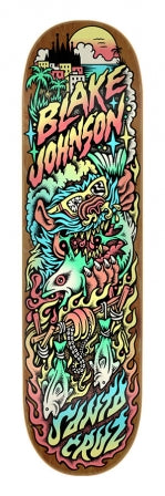 8.375" x 32" JOHNSON BEACH WOLF TWO SANTA CRUZ DECK