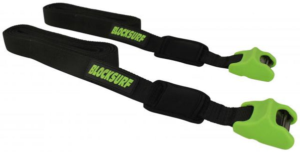 Block 15' Tie Down Straps - Black / Green