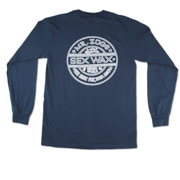 PINSTRIPE LONG SLEEVE - NAVY