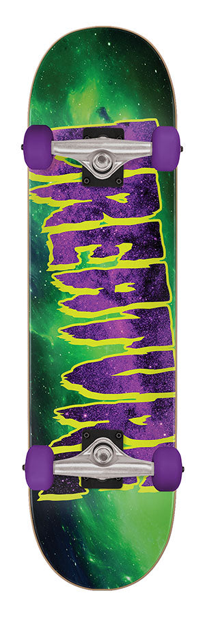 7.80in x 31.00in Galaxy Logo Mid Creature Skateboard Complete