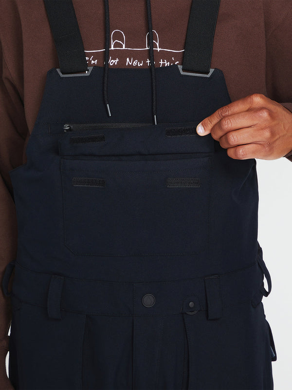 MENS ROAN BIB OVERALL - BLACK
