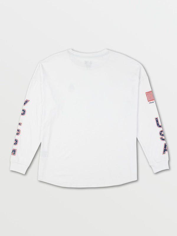 USST LONG SLEEVE TEE - WHITE