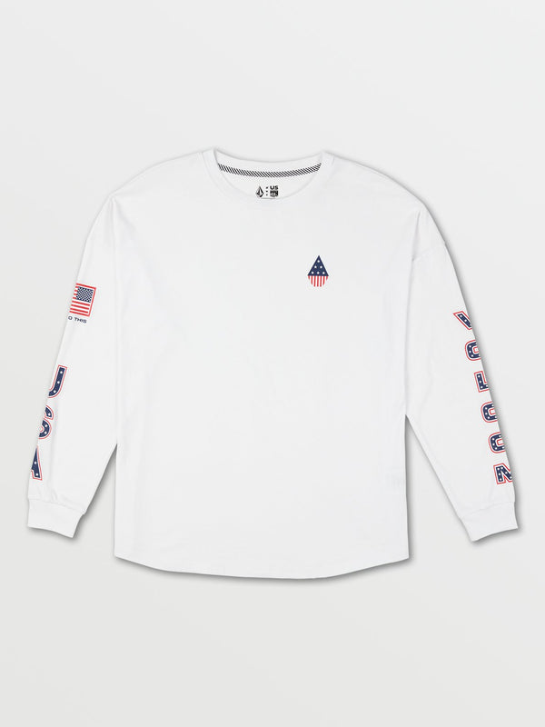 USST LONG SLEEVE TEE - WHITE