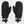 Load image into Gallery viewer, WOMENS BISTRO MITT - BLACK