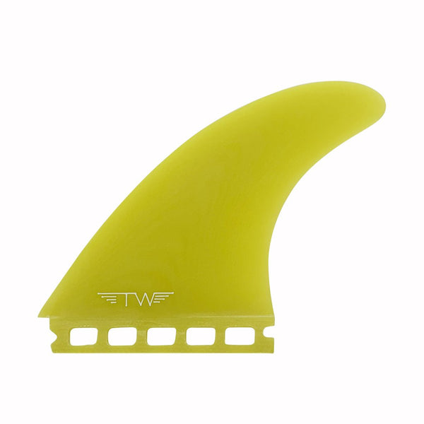 TYLER WARREN 5 FIN GLASS YELLOW