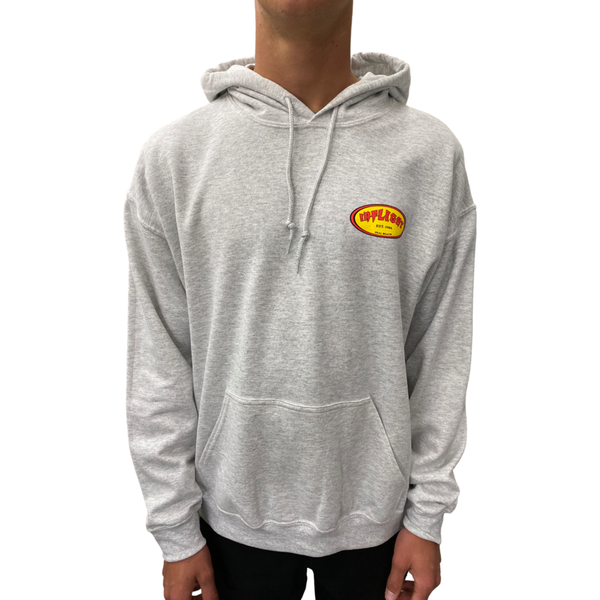 CLASSIC OVAL HOODIE -  LT. HEATHER GREY