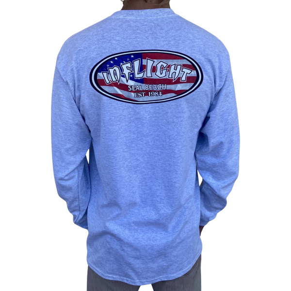 American Oval L/S - Heather Grey