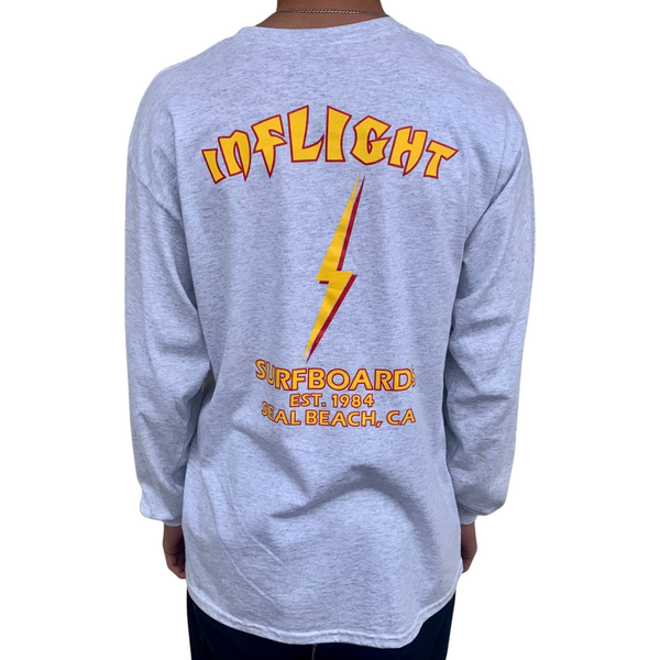 BOLT L/S - HEATHER GREY
