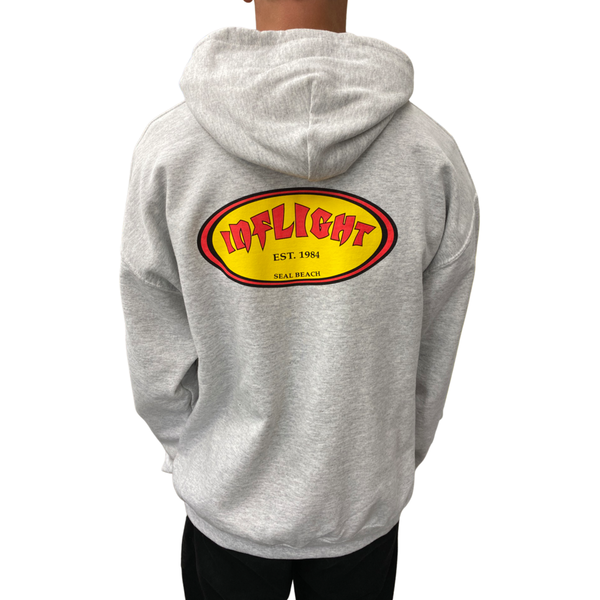 CLASSIC OVAL HOODIE -  LT. HEATHER GREY