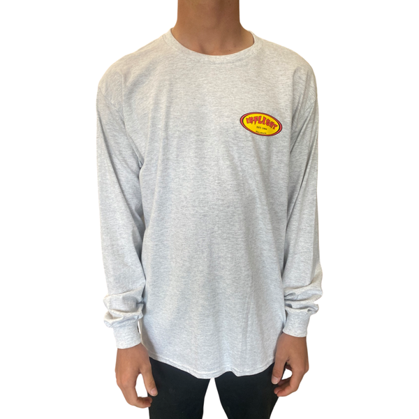 CLASSIC OVAL L/S - HEATHER GREY