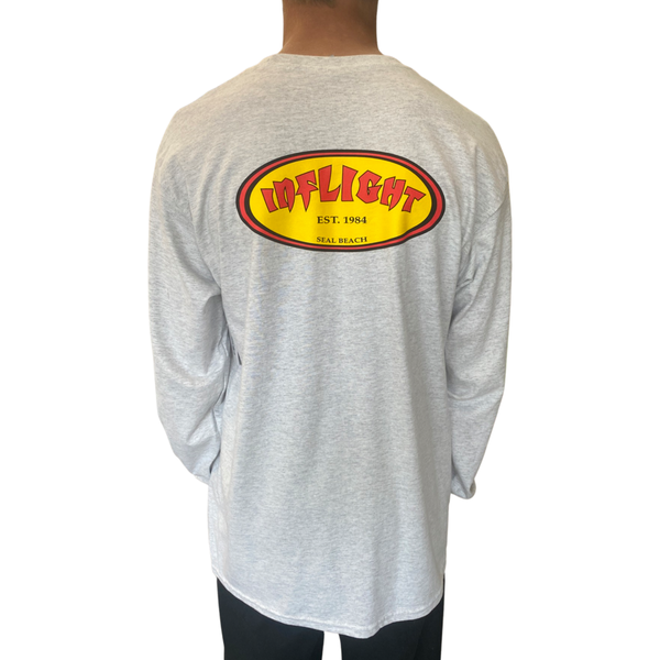 CLASSIC OVAL L/S - HEATHER GREY