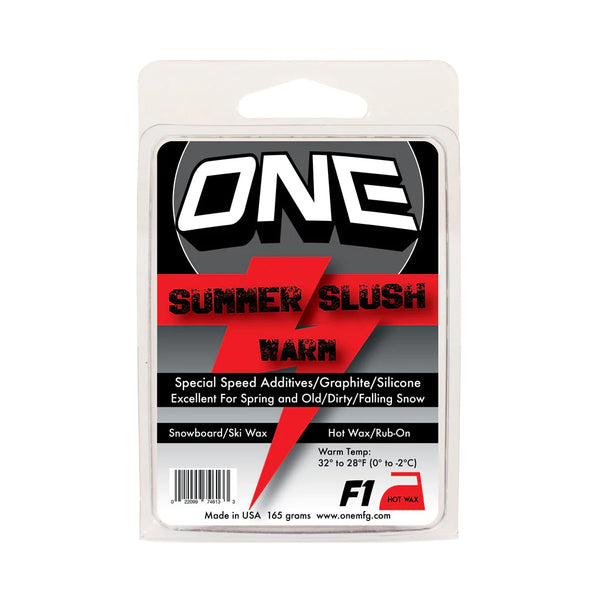 F1 SUMMER SLUSH 165G SNOWBOARD/SKI WAX SPRING SNOW CONDITIONS