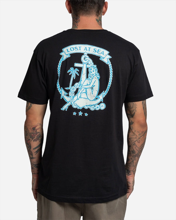 Lost At Sea Tee Black