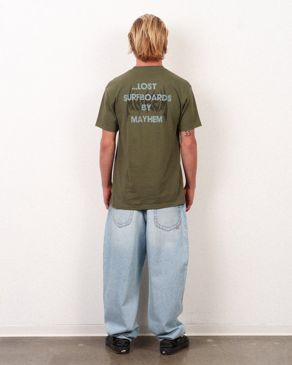 Mayhem Big Block Tee Surplus Green