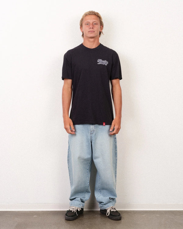 Mental Tee Black Garment Dye