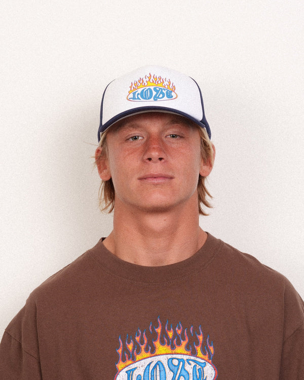 Flamer Trucker Navy / White