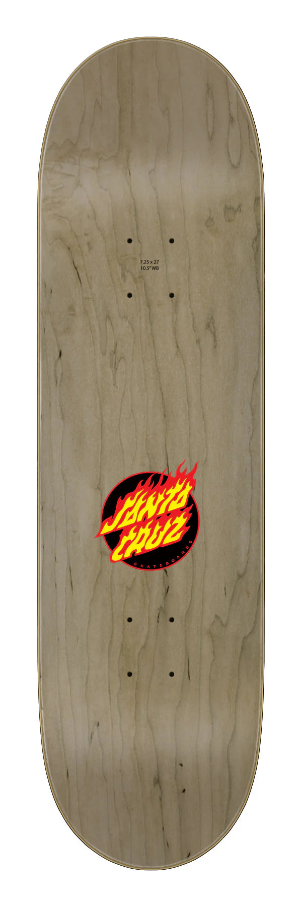 7.25in Flame Dot Santa Cruz Kids Skateboard Deck