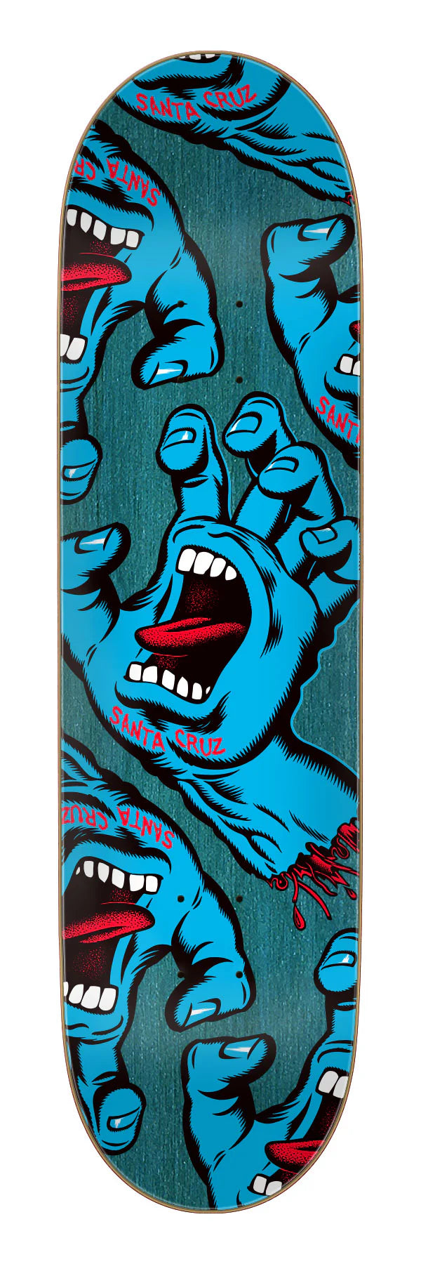 8.25in Crowded Hand Santa Cruz Skateboard Deck