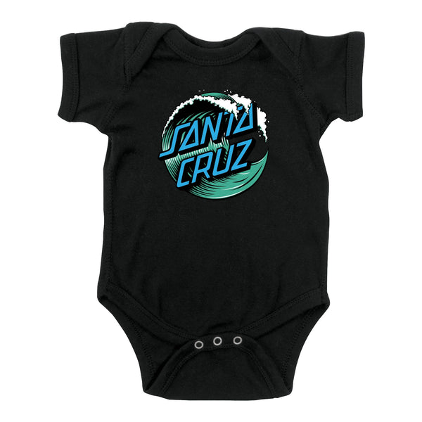 Wave Dot Santa Cruz Baby One Piece Bodysuit