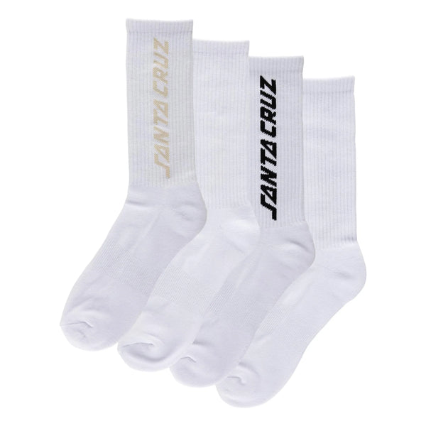 Solid Strip Mens Santa Cruz Socks X2 Pairs