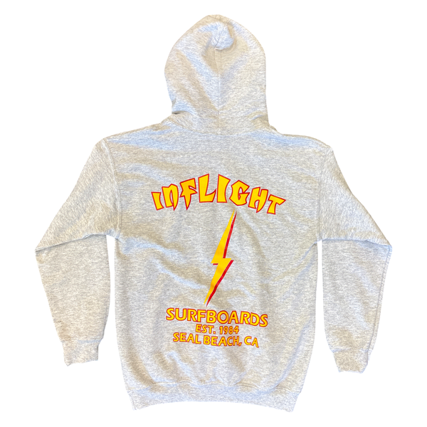 YOUTH BOLT HOODIE - HEATEHR GREY