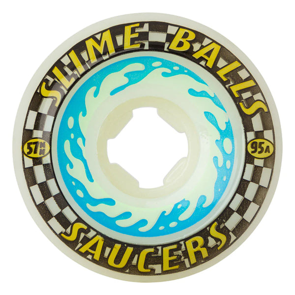 57mm Saucers 95a Slime Balls Skateboard Wheels