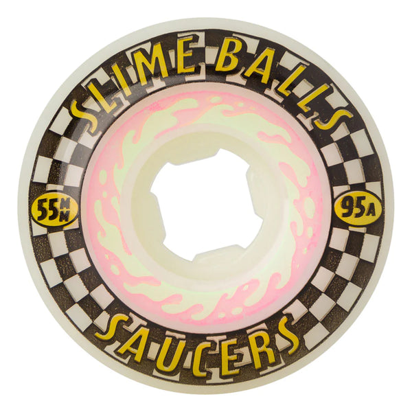 55mm Saucers 95a Slime Balls Skateboard Wheels