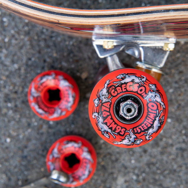 56mm Gregson Masher II Elite Red Black Mini Combo 97a OJ Skateboard Wheels