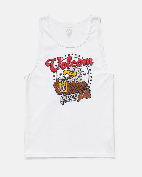 Serve Stoked Tank - White