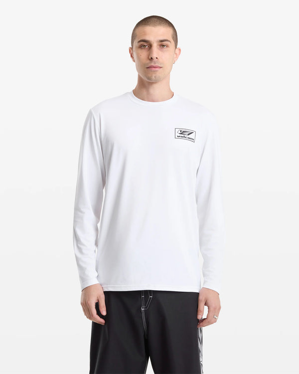 Men's Modstone Loose Long Sleeve Thrashguard - White