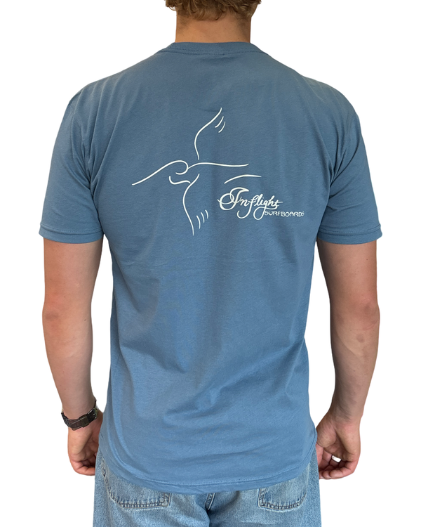 Pelican Tee - Petrol Blue