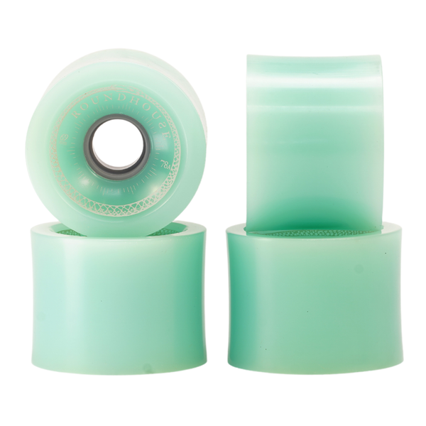 ROUNDHOUSE BY CARVER CONCAVE WHEEL 69MM 78A GLASS GREEN (SET OF 4)