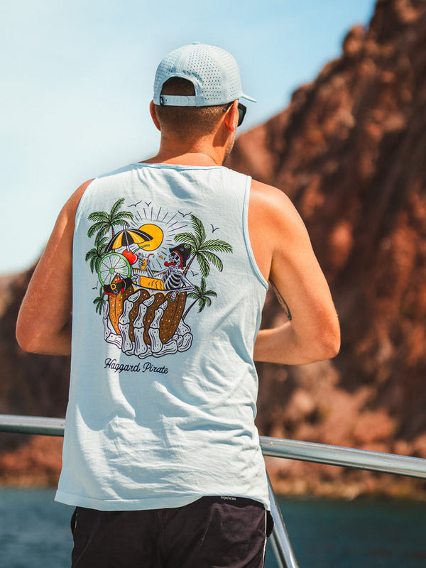 Coconuts Tank - Blue