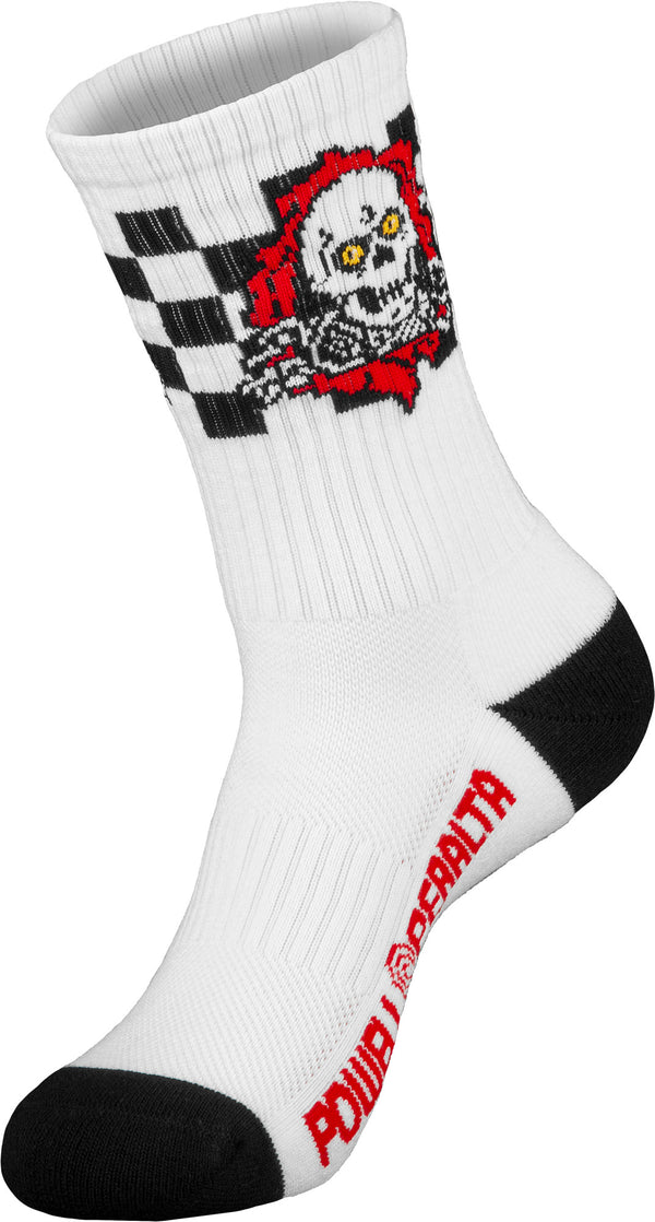 Ripper Cotton Socks Checker Stripes Red/Black