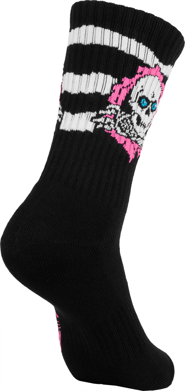 Ripper Cotton Socks Stripes Black/Pink