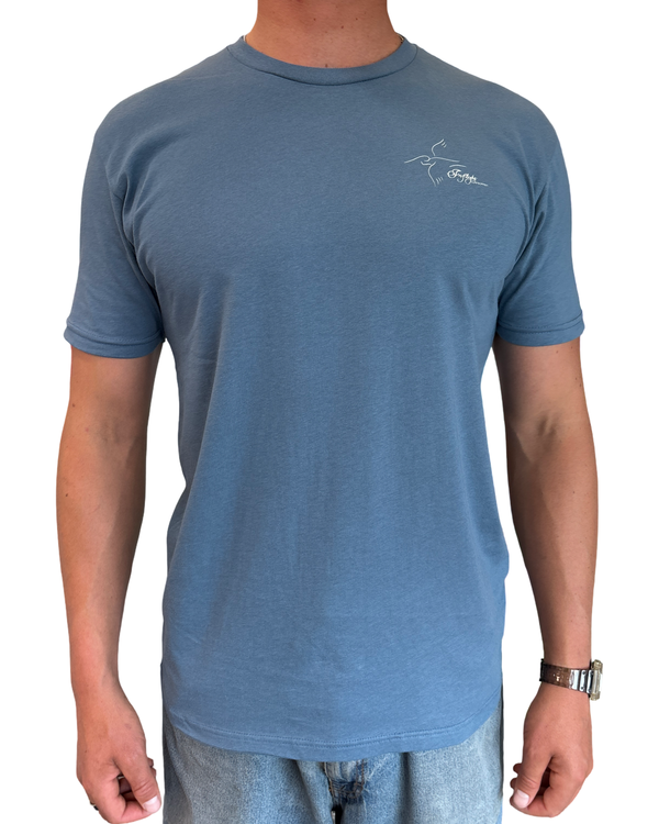 Pelican Tee - Petrol Blue