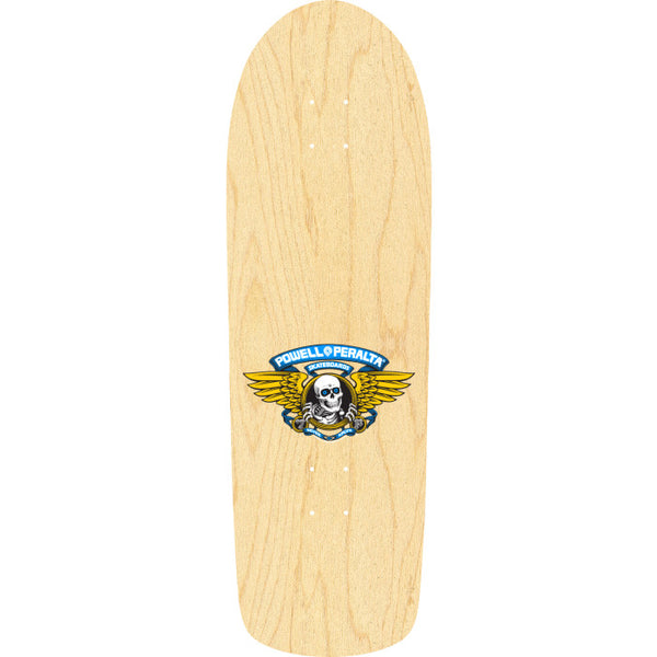 Powell Peralta Old School Ripper Skateboard Deck Nat/Blue- 9.89 x 31.32