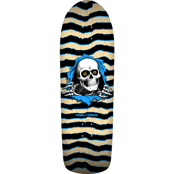 Powell Peralta Old School Ripper Skateboard Deck Nat/Blue- 9.89 x 31.32