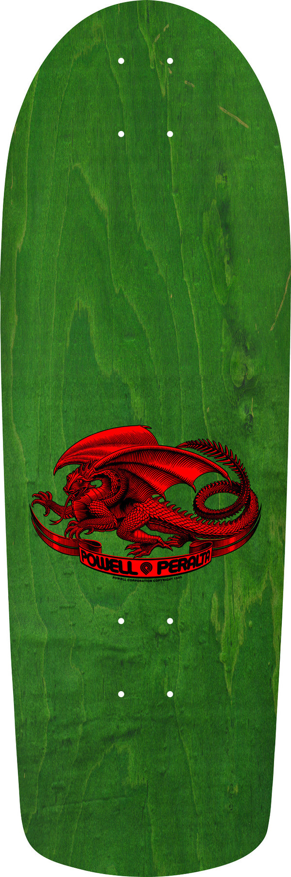 Mike McGill Skull & Snake Skateboard Deck Green/Gold Foil