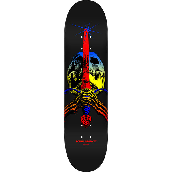 Powell Peralta Skull & Sword BLEM Skateboard Deck Yellow Fade - Shape 246 - 9 x 32.95