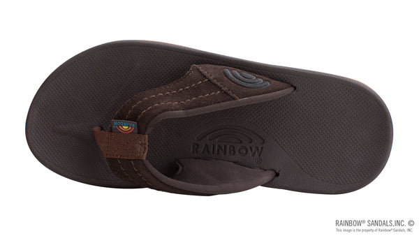 East Cape - Molded Rubber with Natural Suede Strap - Dark Brown