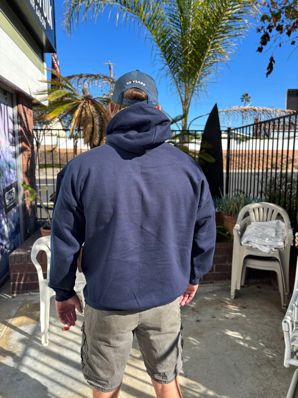 RIPPER HOODIE - NAVY