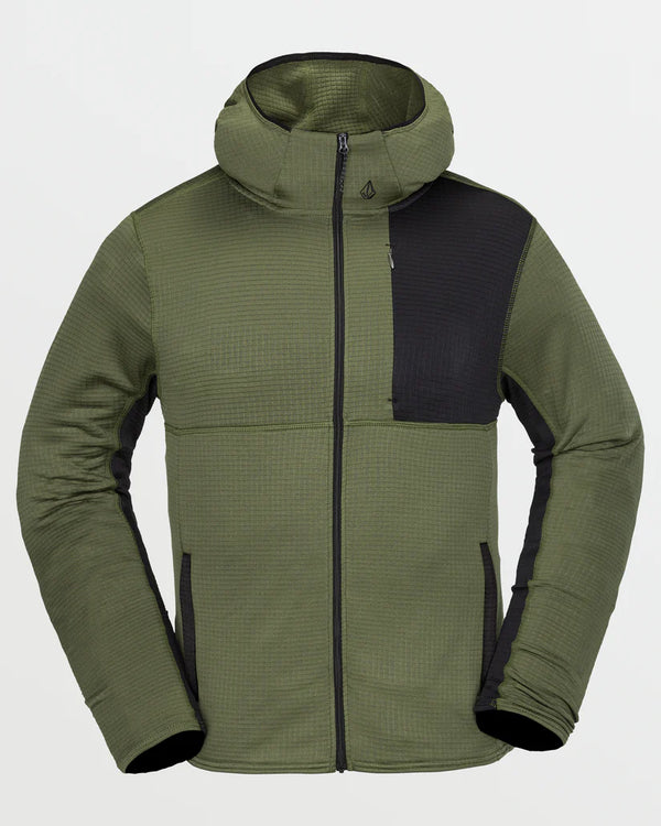 Gridlock Full Zip Fleece - Ivy