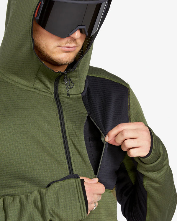 Gridlock Full Zip Fleece - Ivy