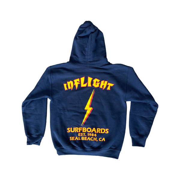 YOUTH BOLT HOODIE - NAVY