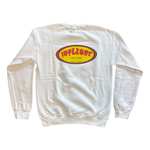 Classic Oval Crewneck - White